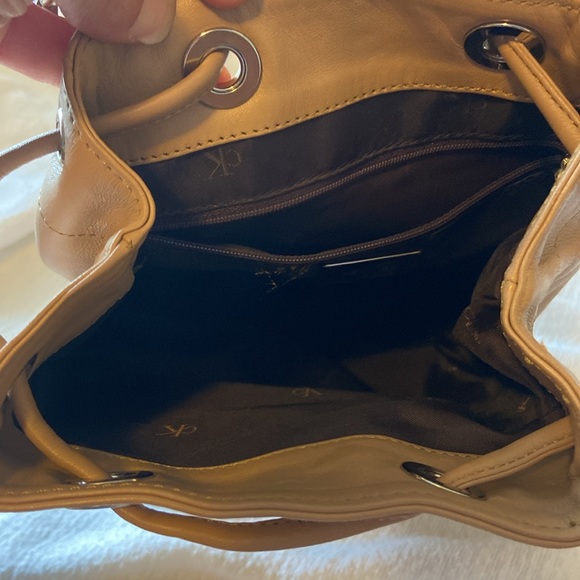 All leather Calvin Klein natural bag - Picture 6 of 8